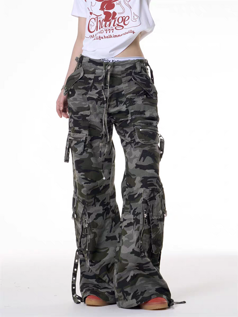GKIKZ URBAN CHAOS CAMOUFLAGE CARGO PANTS