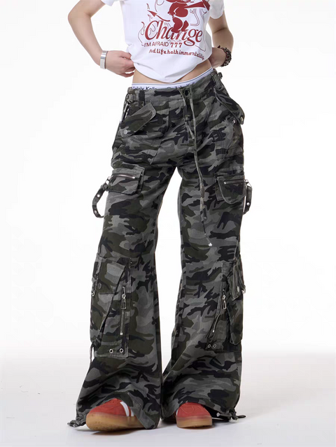 GKIKZ URBAN CHAOS CAMOUFLAGE CARGO PANTS