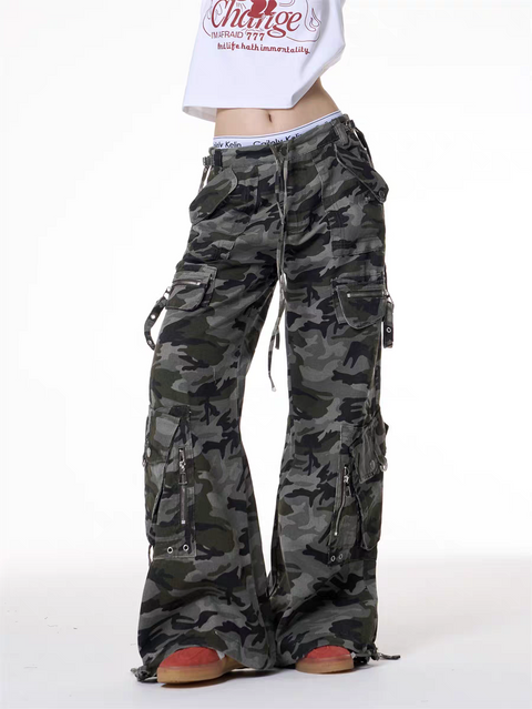 GKIKZ URBAN CHAOS CAMOUFLAGE CARGO PANTS