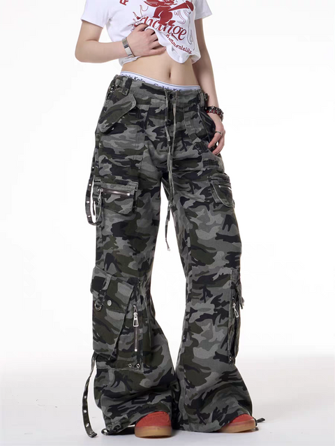 GKIKZ URBAN CHAOS CAMOUFLAGE CARGO PANTS