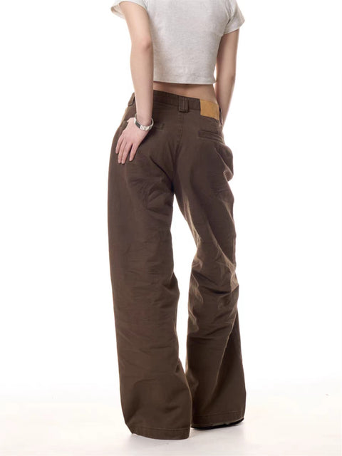 GKIKZ RUSTLINE WRECKED WIDE-LEG PANTS