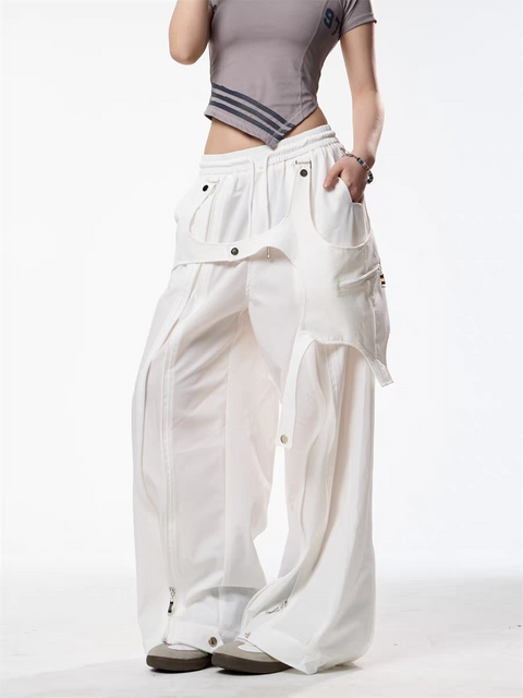 GKIKZ GHOST MODE HARNESS LOOSE PANTS