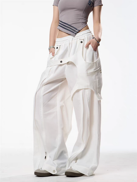 GKIKZ GHOST MODE HARNESS LOOSE PANTS