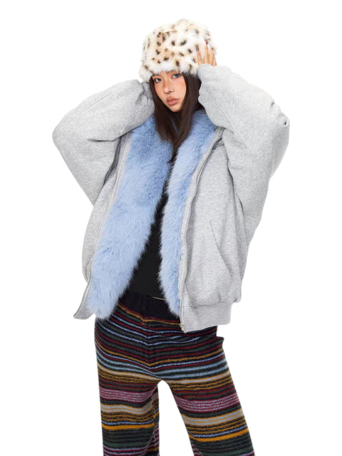 GKIKZ BABYBLISS FAUX FUR HOODIE JACKET - DOUBLE TROUBLE EDITION