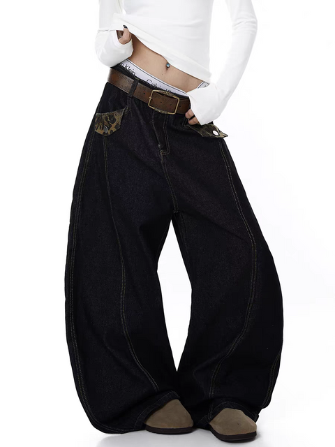 Vintage Distressed Scimitar Denim