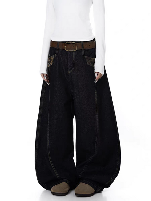 Vintage Distressed Scimitar Denim