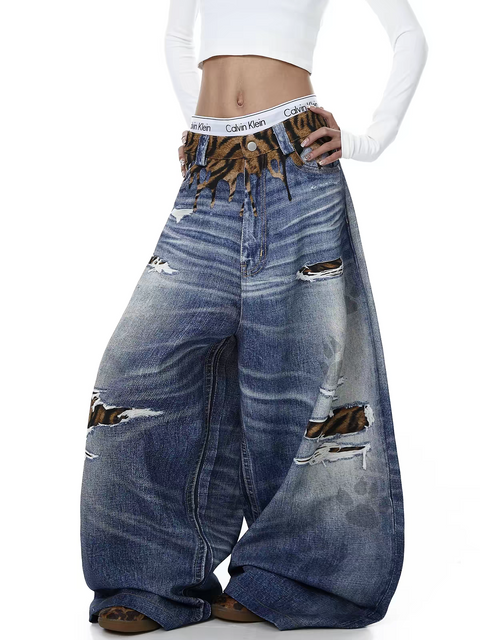 Tiger-Mash Wide-Leg Heavy Denim