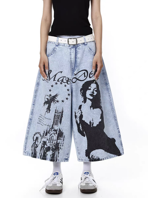 Max Deoy Washed Denim Jorts