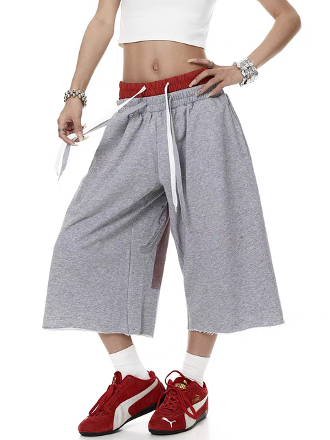 Bloody-Cross Dual-Waist Twill Pant