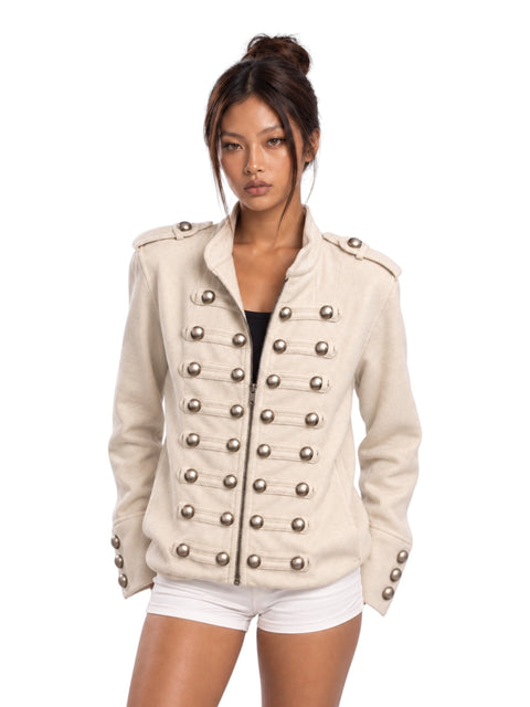 Imperial Studded Cropped Jacket