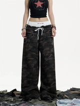 Double Layered Camo Sweatpant