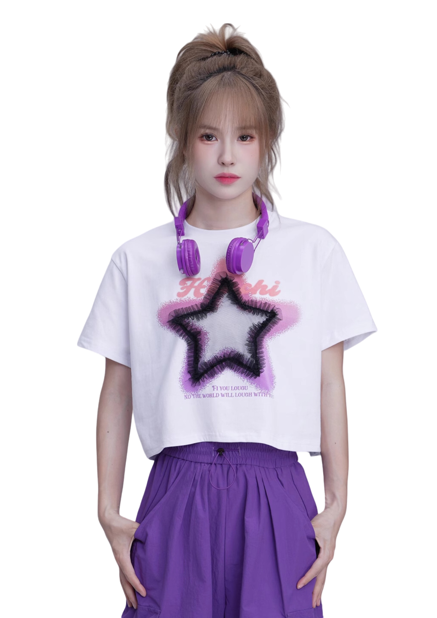 GKIKZ COLOUR CHANGING STAR TEES AND TOP