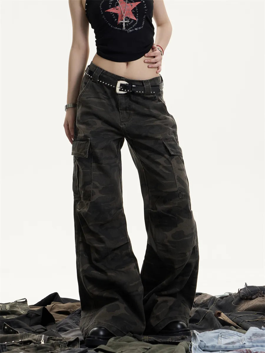 [25SS NEW ARRIVAL] GKIKZ SHADOW OPS CAMO CARGO COTTON PANTS