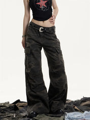 [25SS NEW ARRIVAL] GKIKZ SHADOW OPS CAMO CARGO COTTON PANTS