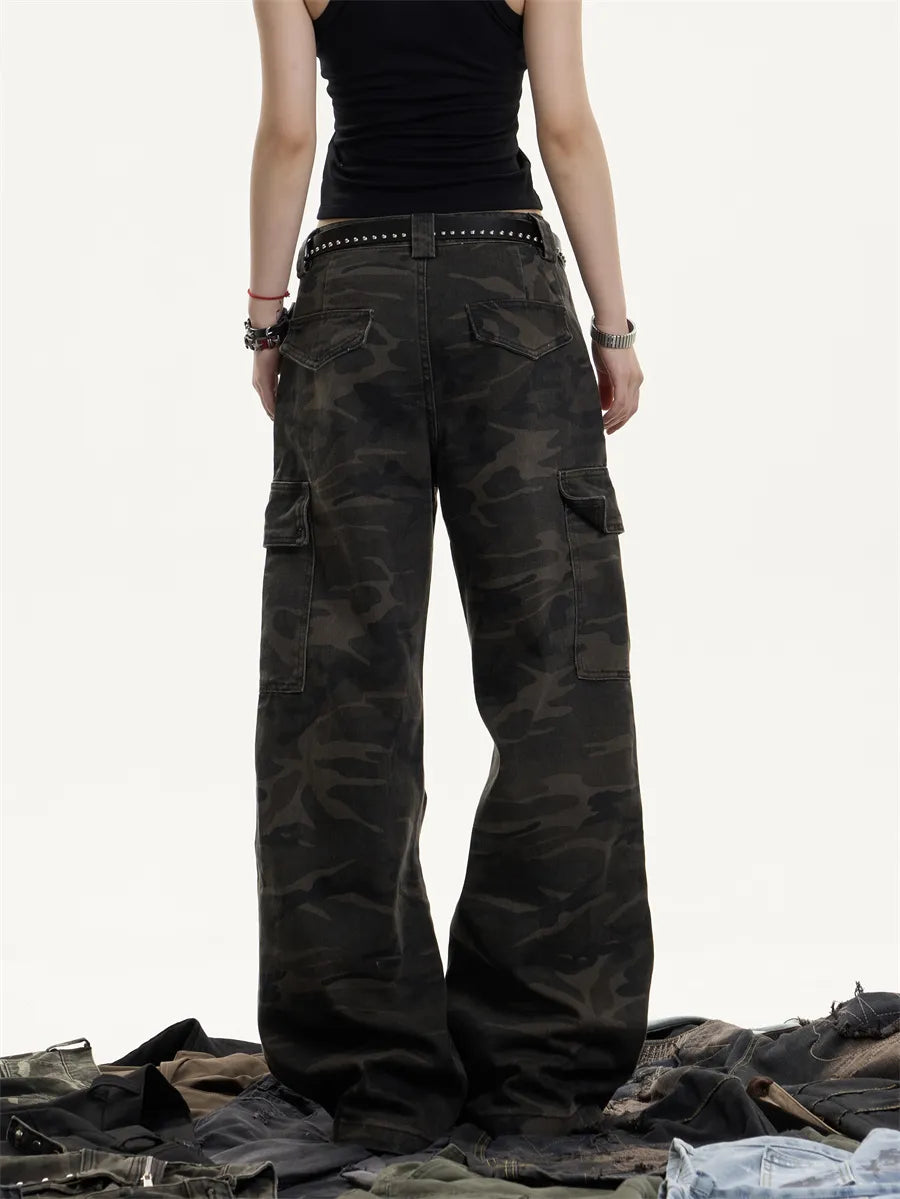 [25SS NEW ARRIVAL] GKIKZ SHADOW OPS CAMO CARGO COTTON PANTS