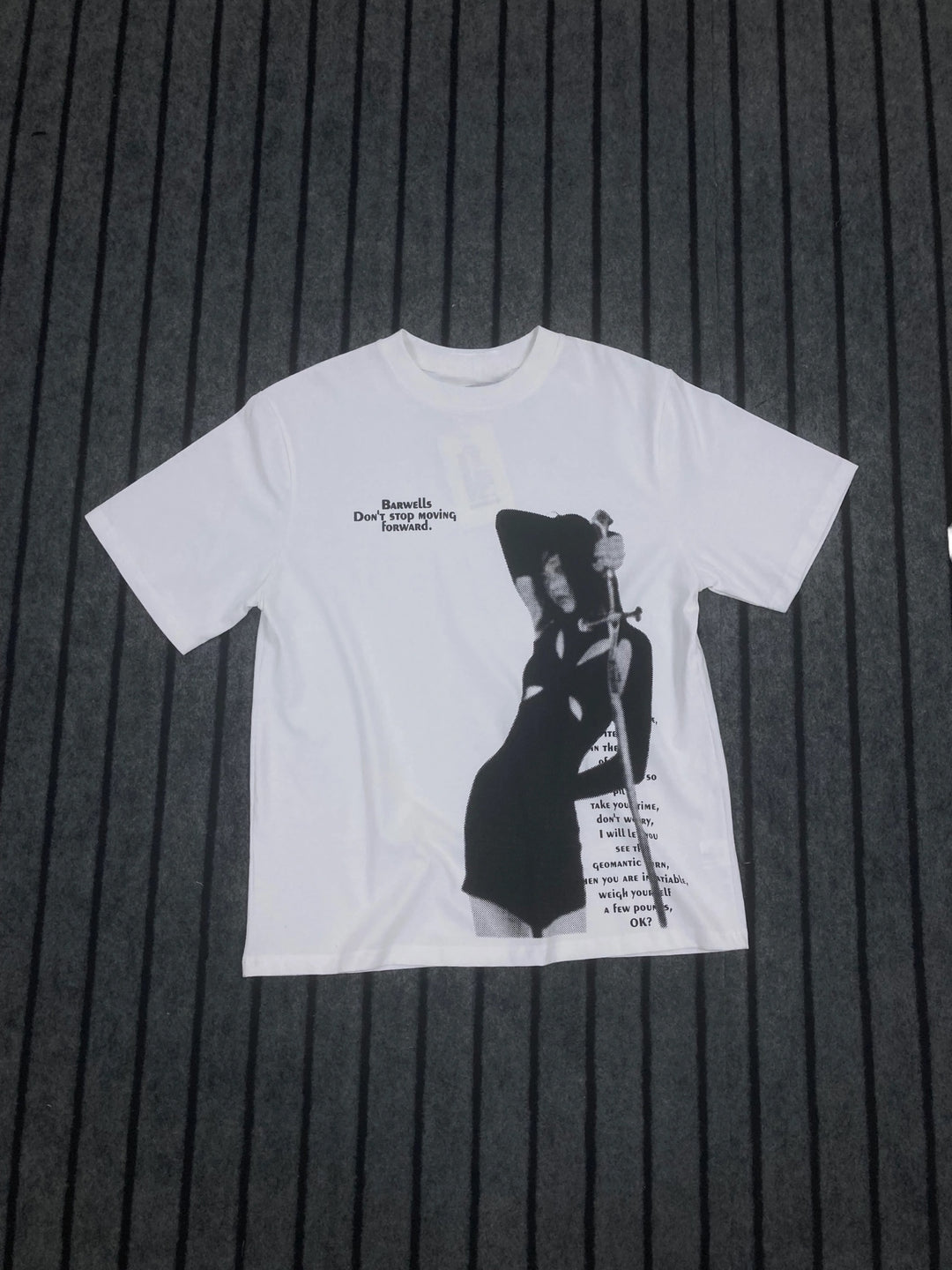 Blur Sword Play Drop Shoulder Tees