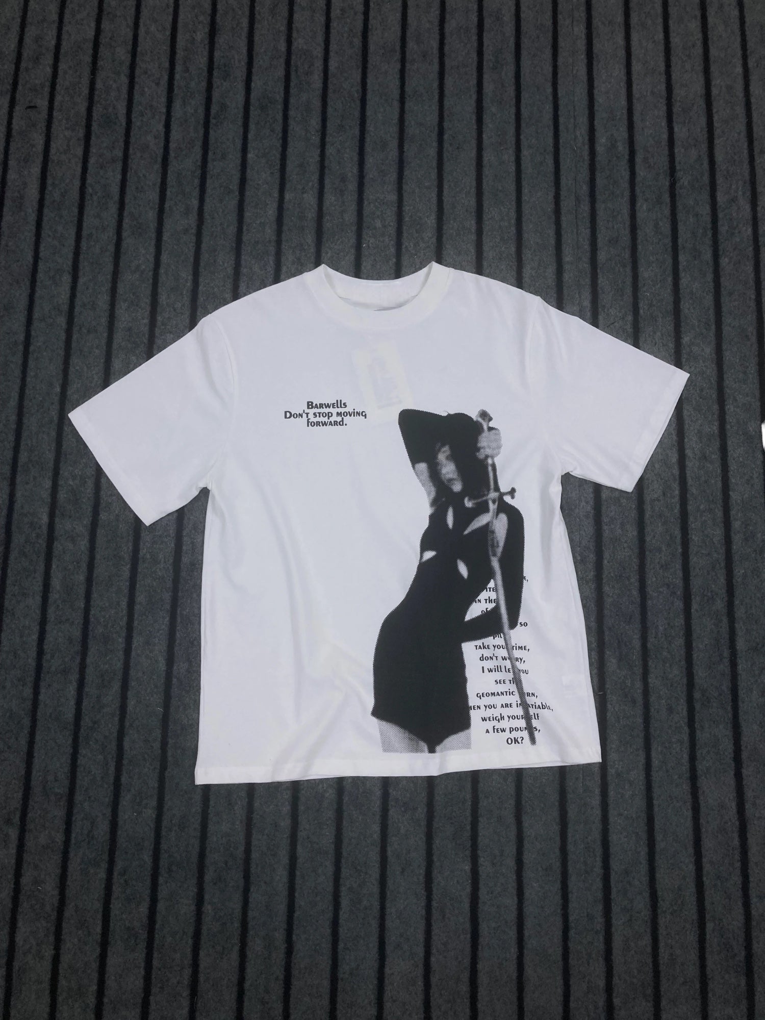 Blur Sword Play Drop Shoulder Tees