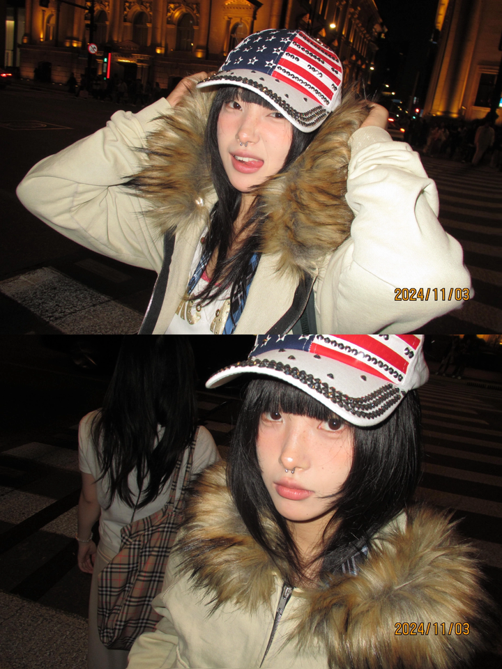 [CHRISTMAS SPECIAL RESTOCK] GKIKZ FROST WHISPERER FURRY CARDIGAN ZIPPER JACKET