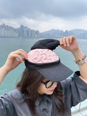 [25SS NEW ARRIVAL] GKIKZ "SEE I GOT BRAIN" BREATHABLE PURE COTTON CAP