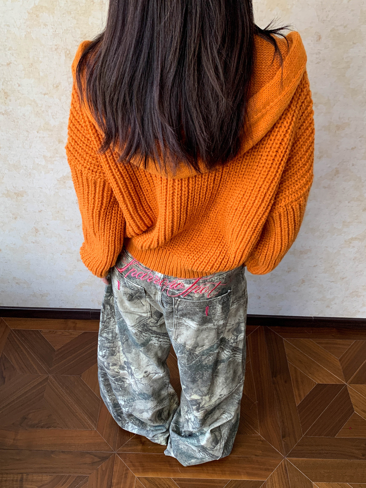 GKIKZ CHUNKY KNIT HOODIE ZIPPER - COZY LIMITED EDITION