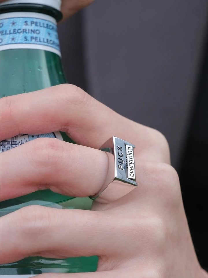 GKIKZ “F* EVERYTHING” ADJUSTABLE MOOD RING
