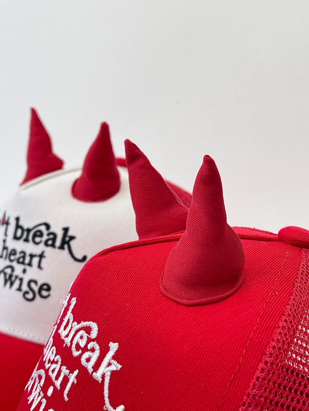 "Don't Break My Heart Otherwise" Devil Horn Cap