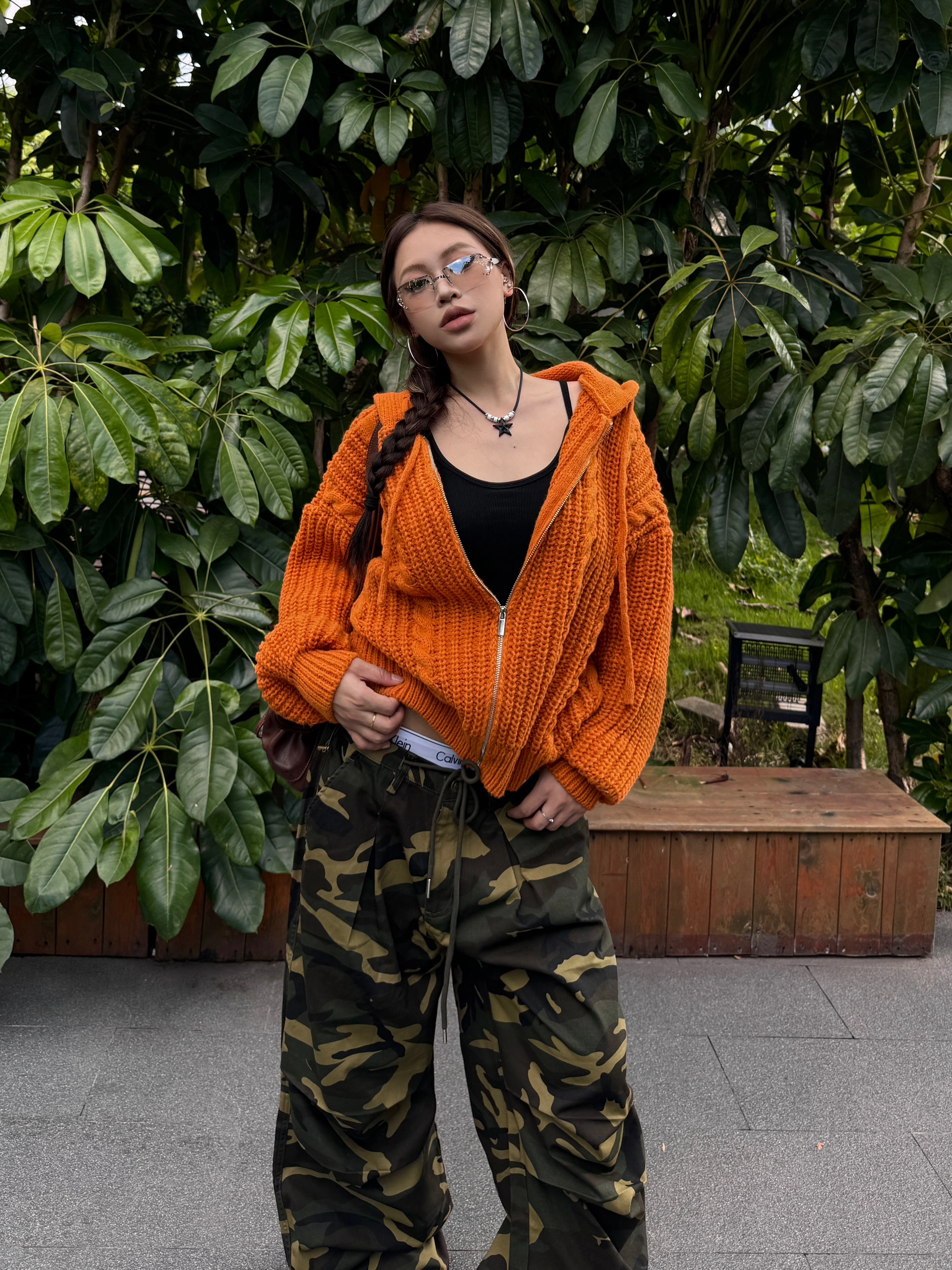 GKIKZ CHUNKY KNIT HOODIE ZIPPER - COZY LIMITED EDITION