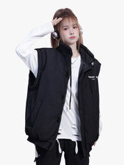 GKIKZ SLEEVE OR SLEEVELESS DETACHABLE PUFFER JACKET