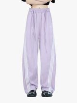 [25SS Restocks] Dual Laces Tri-Stripe Curve Wide Leg Pants