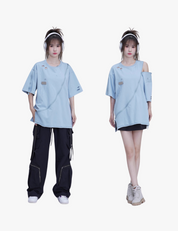 GKIKZ 360* ZIPPABLE OVERSIZED TEES