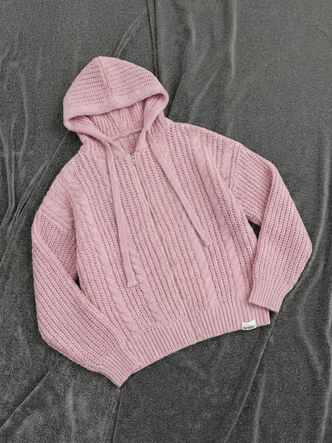 GKIKZ CHUNKY KNIT HOODIE ZIPPER - COZY LIMITED EDITION