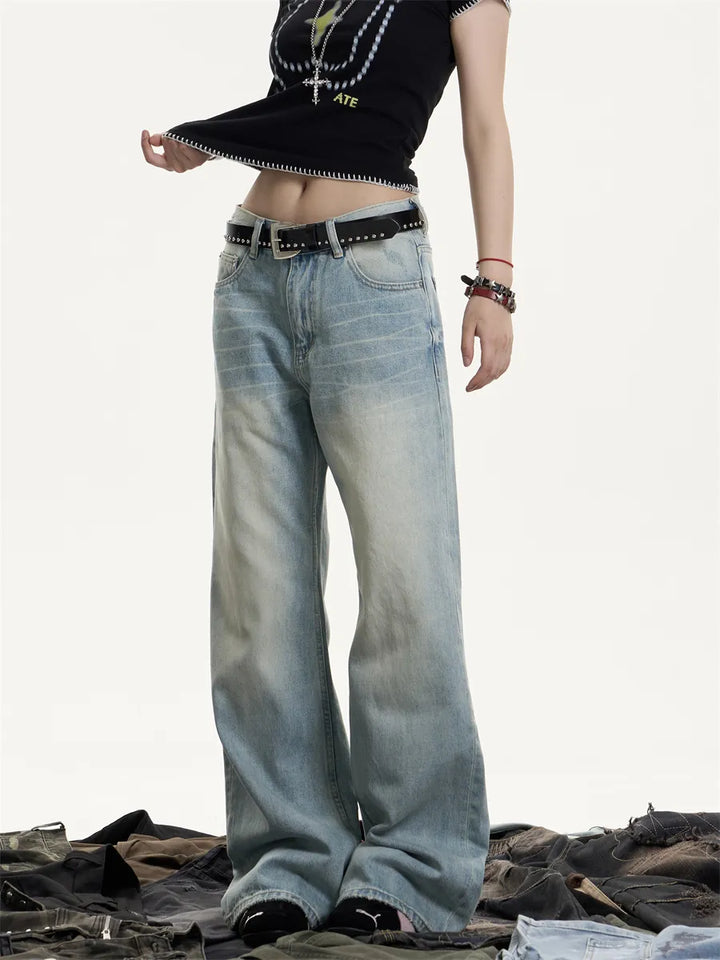 GKIKZ OCEAN DUST RELAXED COTTON DENIM