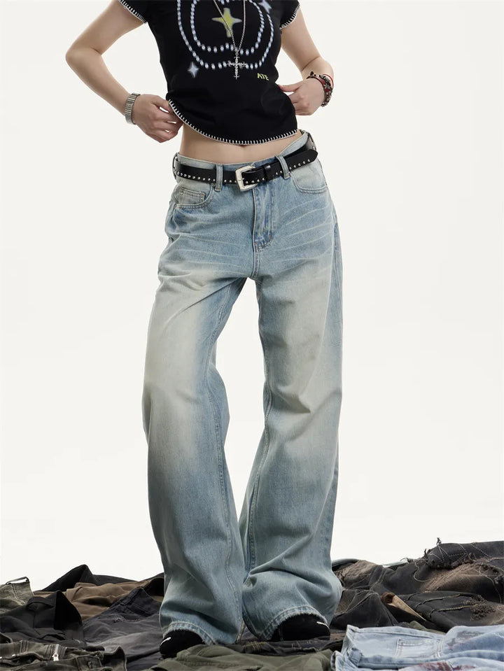 GKIKZ OCEAN DUST RELAXED COTTON DENIM