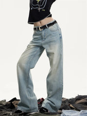 [25SS NEW ARRIVAL] GKIKZ OCEAN DUST RELAXED COTTON DENIM
