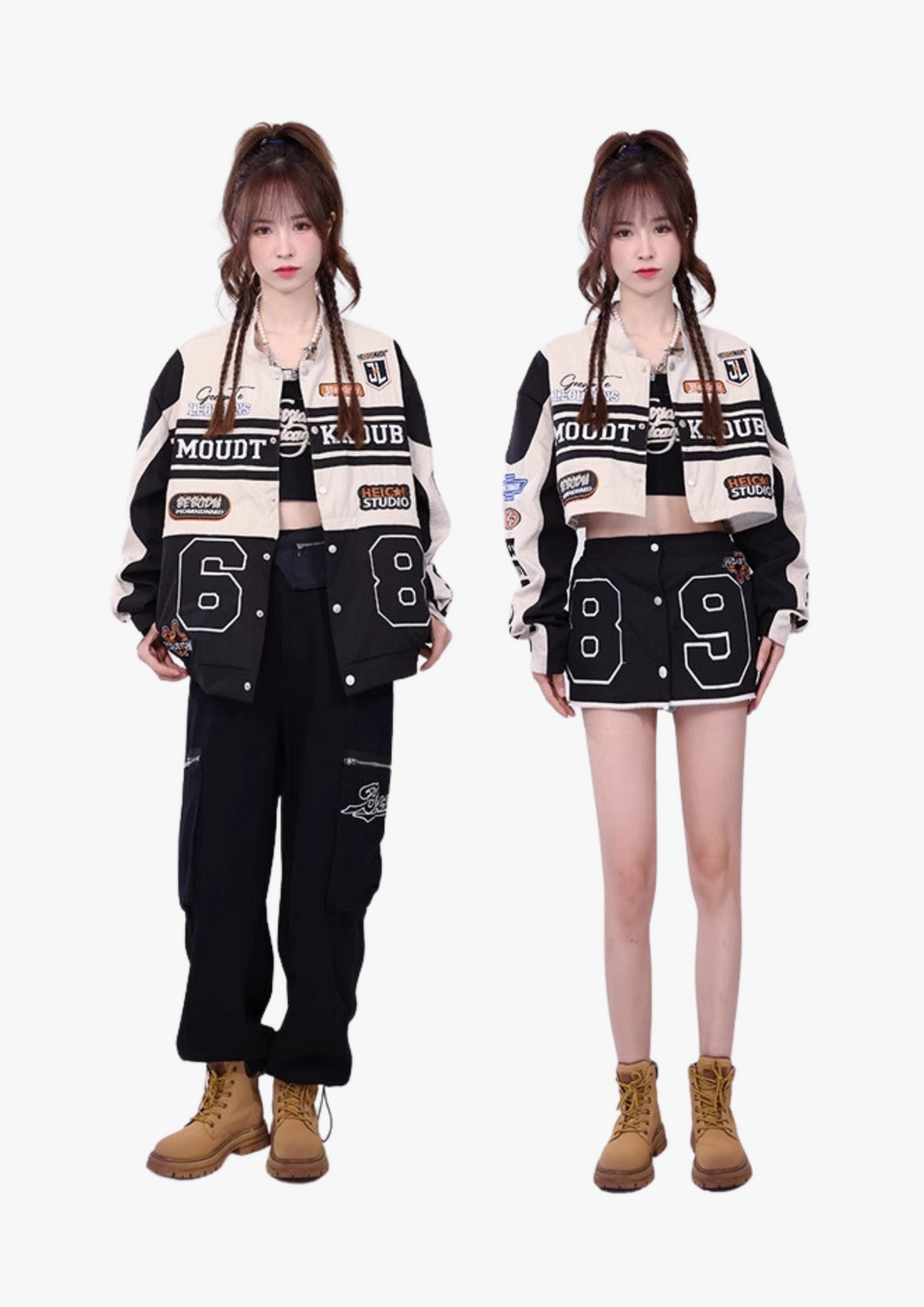 [25SS RESTOCKS] GKIKZ MOUDT KKOUB MOTOSPORTS JACKET (BLACK/BLUE)