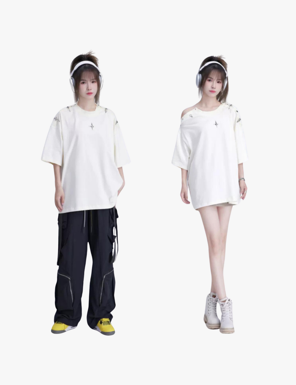 Unlock Shoulders Oversized Tees