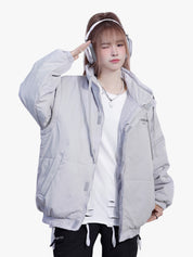 GKIKZ SLEEVE OR SLEEVELESS DETACHABLE PUFFER JACKET