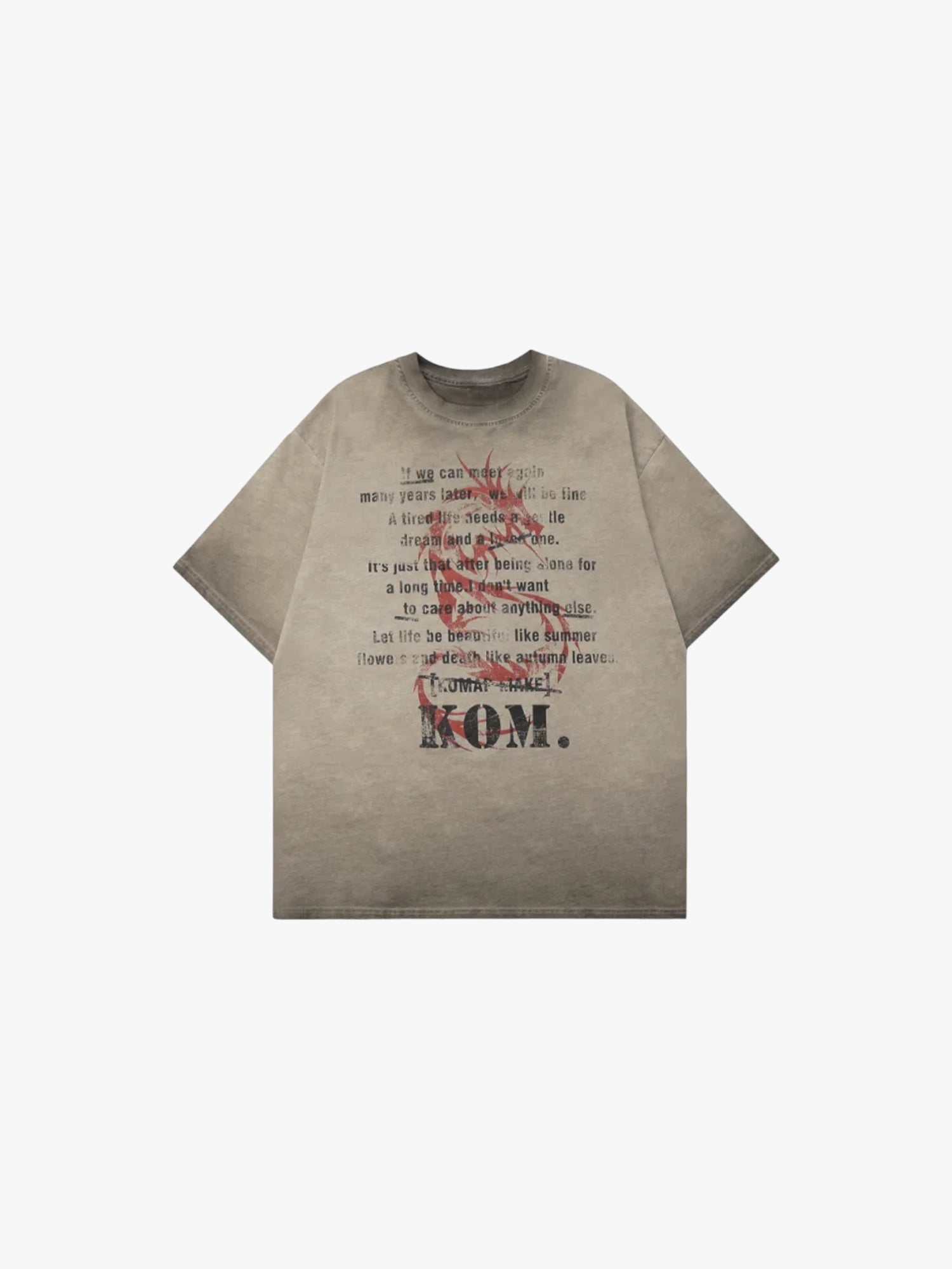 Vintage Dragon Year Drop Shoulder Tees