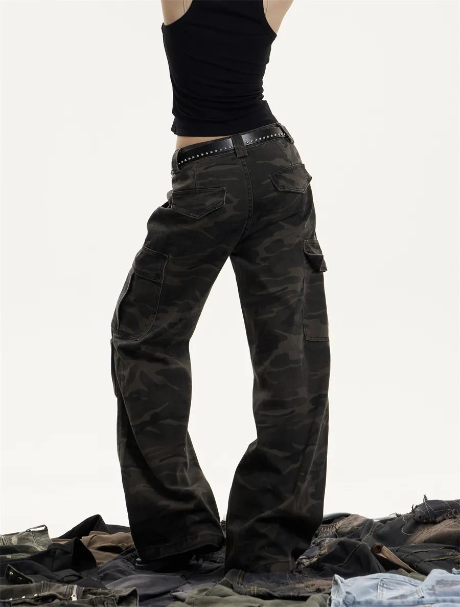 [25SS NEW ARRIVAL] GKIKZ SHADOW OPS CAMO CARGO COTTON PANTS