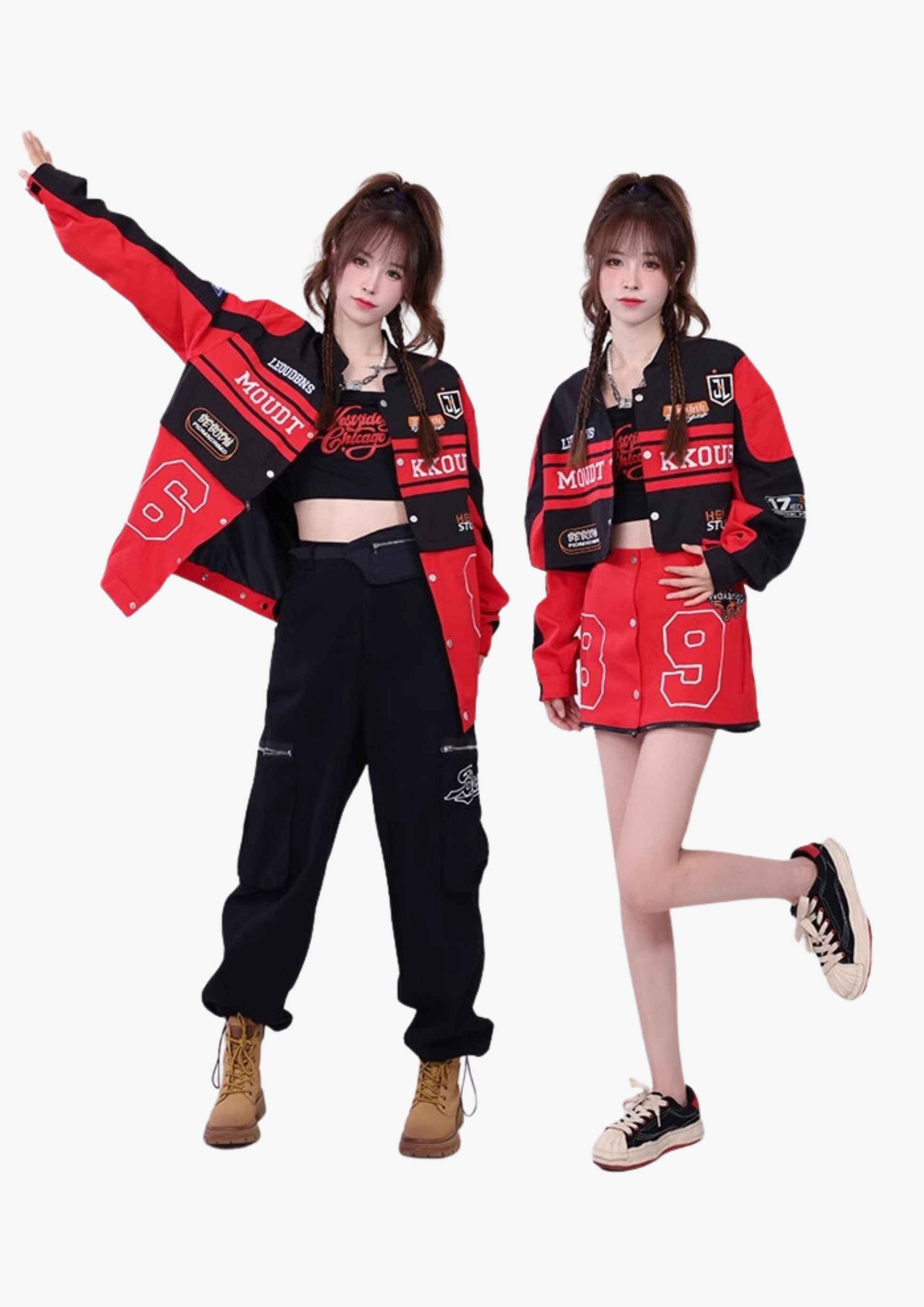 25SS RESTOCKS] GKIKZ MOUDT KKOUB MOTOSPORTS JACKET (RED/PINK) – Gkikz