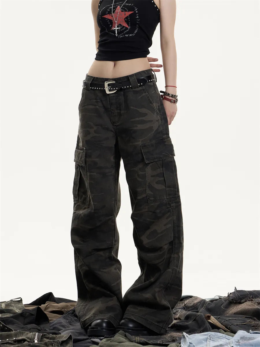 [25SS NEW ARRIVAL] GKIKZ SHADOW OPS CAMO CARGO COTTON PANTS