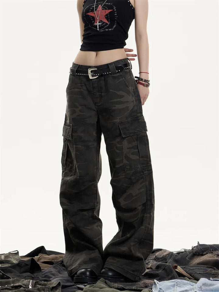 GKIKZ SHADOW OPS CAMO CARGO COTTON PANTS