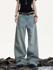 [25SS NEW ARRIVAL] GKIKZ STONEFLOW HEAVY WIDE-LEG DENIM