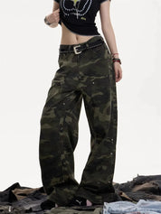 [25SS NEW ARRIVAL] GKIKZ BATTLECORE WIDE-LEG CAMO PANTS