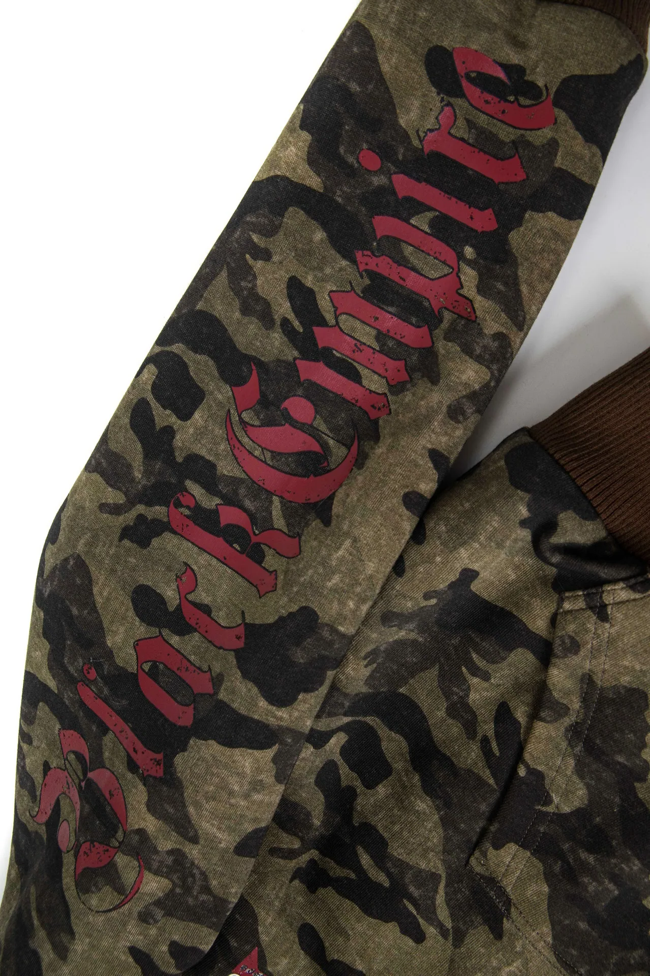 GKIKZ CAMOUFLAGE REVERSIBLE FAUX FUR HOODED JACKET