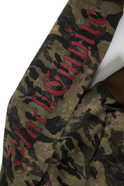 GKIKZ CAMOUFLAGE REVERSIBLE FAUX FUR HOODED JACKET