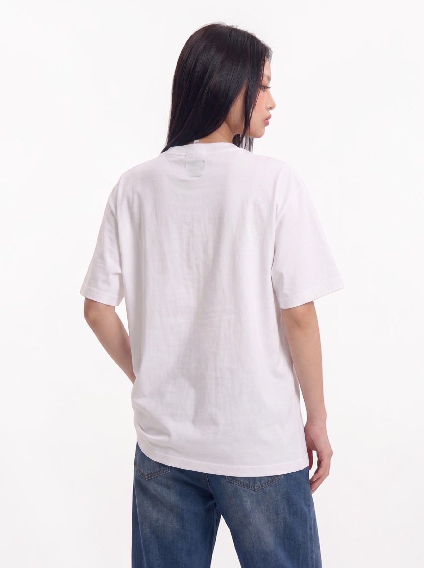 Who Cares Get Some Money graphic cotton tee — streetwear