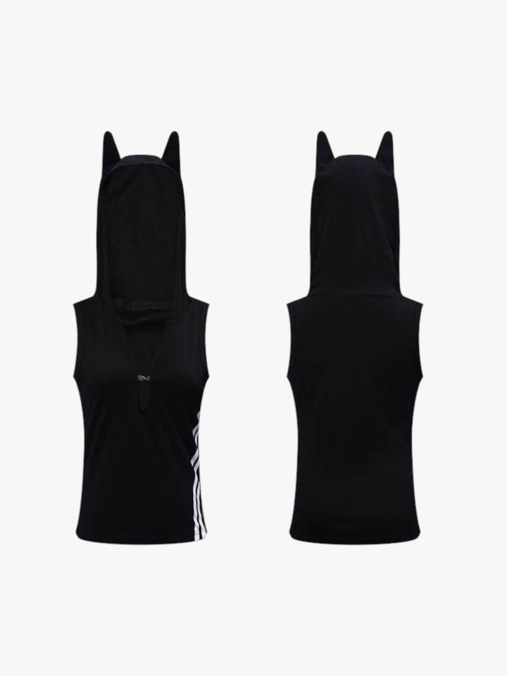 GKIKZ CAT V DEEP HOODED SLIM-FIT TOP