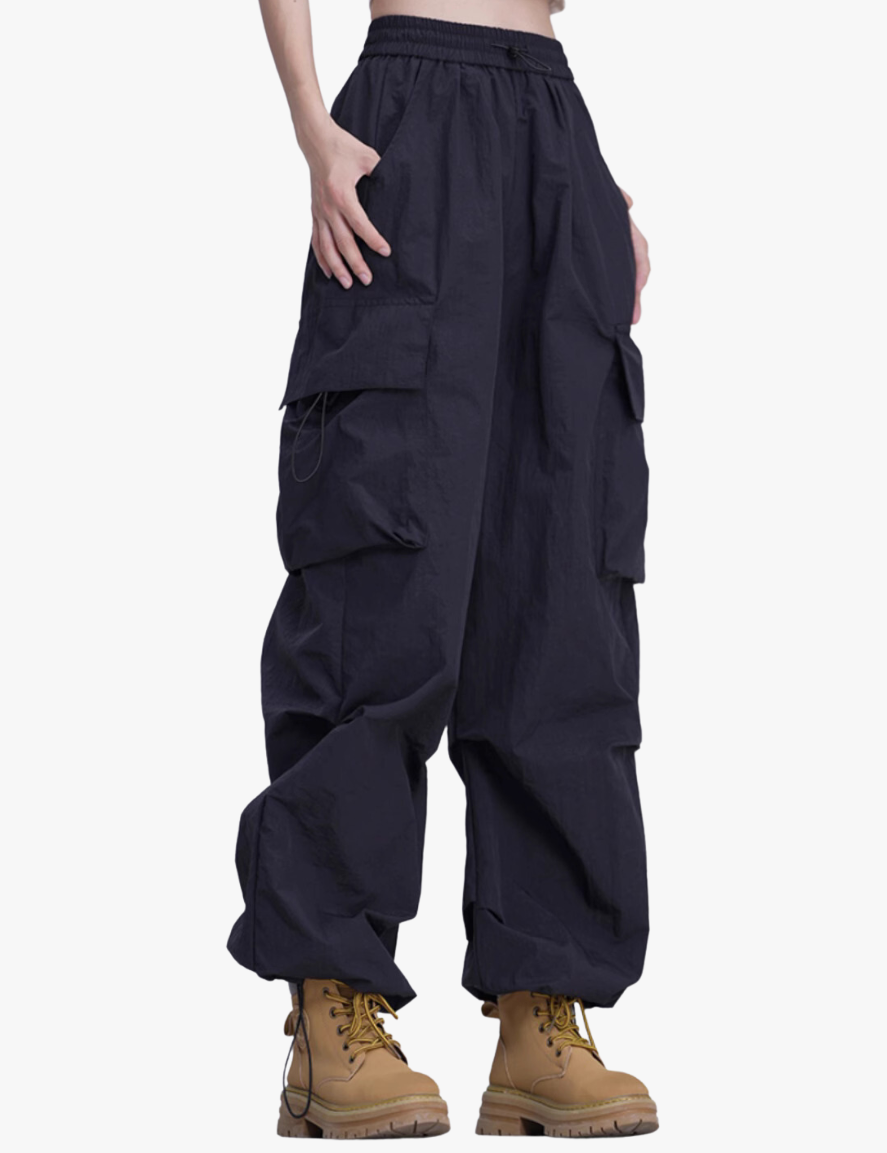 GKIKZ BLOCK COLOUR'S LARGE POCKET CARGOS