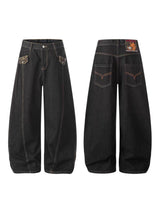 Vintage Distressed Scimitar Denim